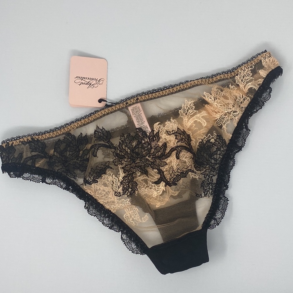 Agent Provocateur Luciela Peach Black Brief NWT $165 *SALE* - Picture 13 of 16